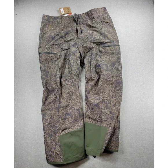 Patagonia Powder Town Mens Pants Size XXL Basin Green Ski Snowboard Trousers NEW - Picture 1 of 16